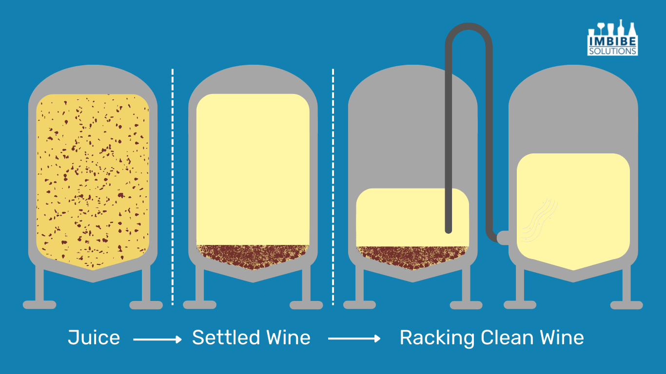 Racking clean wine