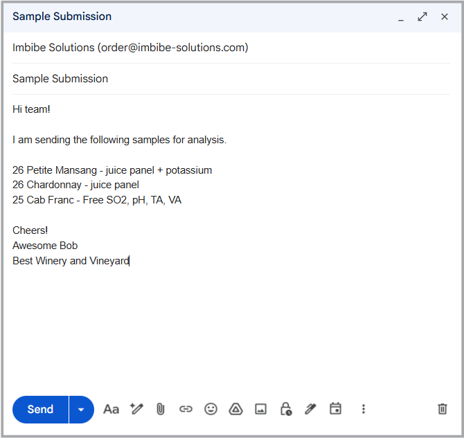 How to submit an order via email